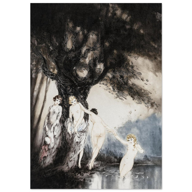 Louis Icart illustration "Les Baigneuses" ( The Bathers )
