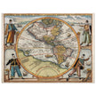 Ancient map of America XVI century by Theodor de Bry.