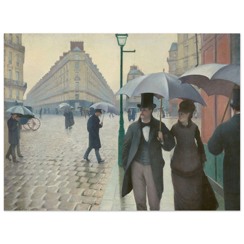 Paris Street Rainy Day by Gustave Caillebotte 1877.