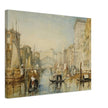 Venice the Rialto bridge in Italy. Antique painting by  Joseph Mallord William Turner.
