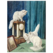 Three curious cats old painting by Arthur Heyer.