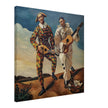 Andre Derain painting Harlequin and Pierrot