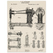 Sewing machine vintage patent 1897 by F. H Richards.