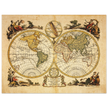 Ancient world map print. Il Mappamondo o sia Descrizione Generale del Globo by Antonio Zatta