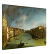 Venice Italy old painting by Canaletto. The Grand Canal from Palazzo Balbi towards the Rialto.