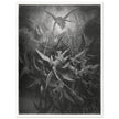 Gustave Dore  Paradise Lost engraving . Dawnfall of Satan with his fallen angels driven out from Heaven .