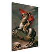 Napoleon at the Great St. Bernard painting by Jacques Louis David 1801.