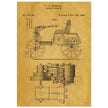 Motor Vehicle patent drawing by James Frank Duryea.