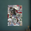 Horibe Yasube Taketsune during a night attack by Kawanabe Kyosai, 1886,
