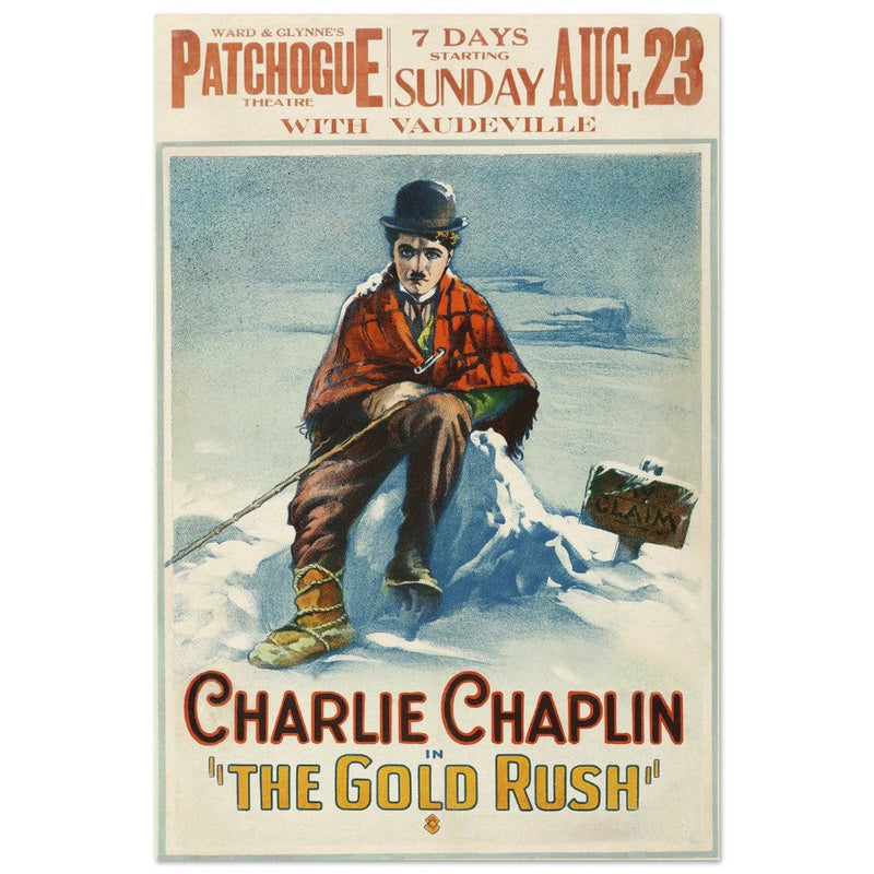Charlie Chaplin The Gold Rush movie poster.