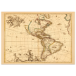 America ancient map. Novissima et accuratissima totius Americae descriptio by Nicolaes Visscher