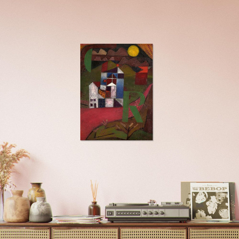 Paul Klee Villa painting.  and redesigned artwork
