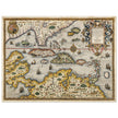 Ancient map of Florida, West Indies and the Caribbean sea by Theodor de Bry