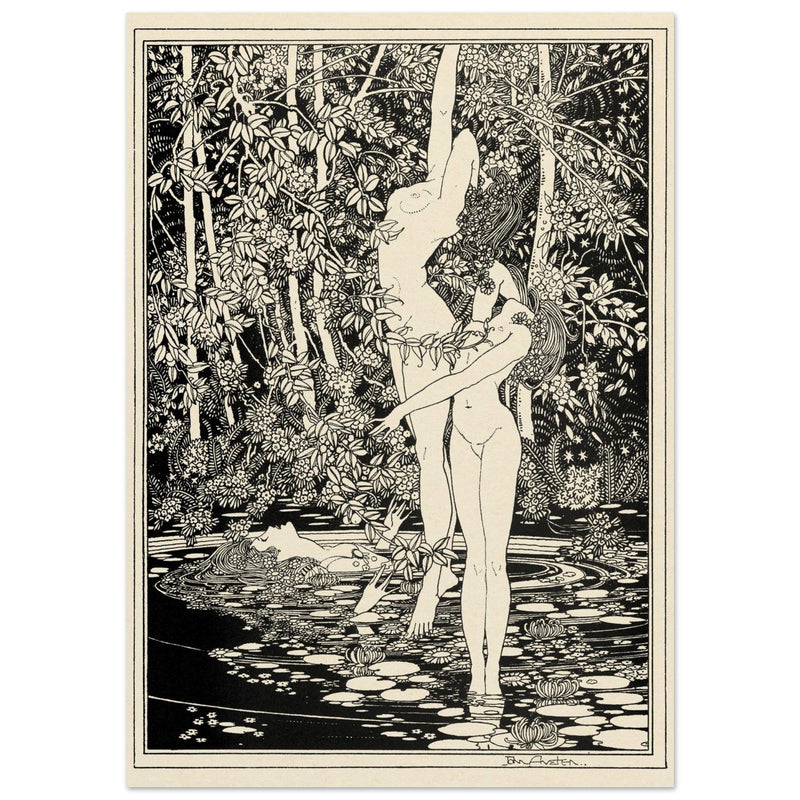 John Austen illustration for Hamlet The death of Ophelia