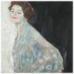 Gustav Klimt Lady in White woman portrait painting.