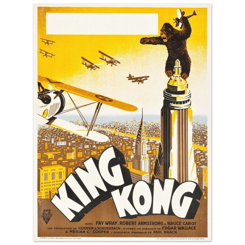 King Kong movie poster. French edition.