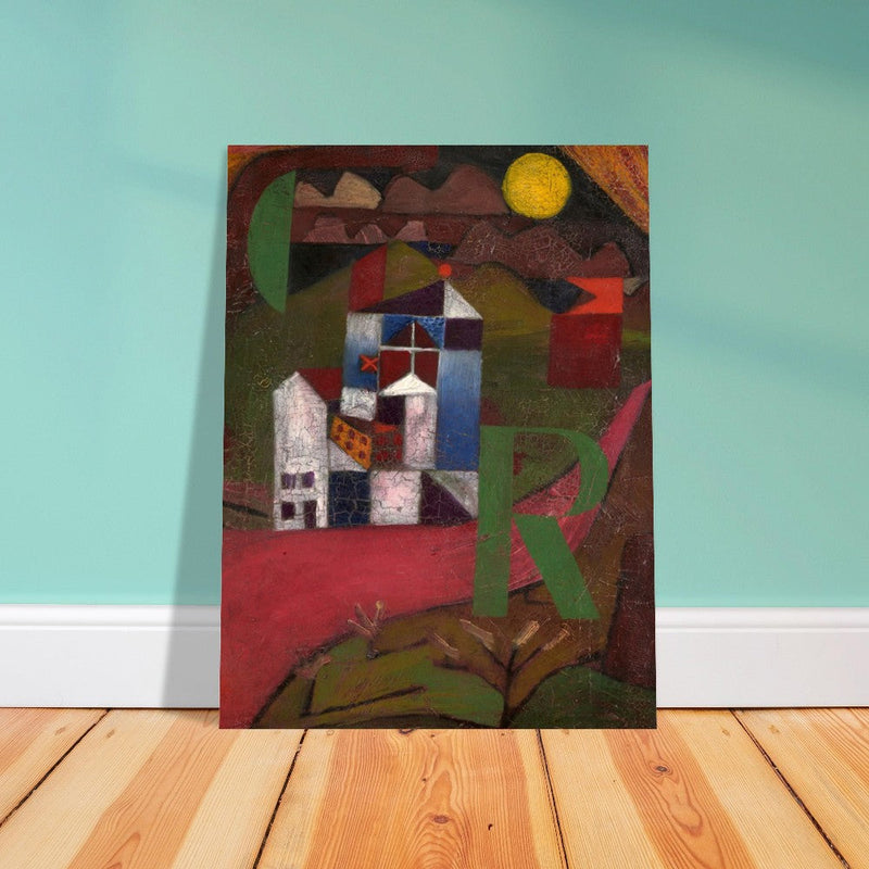 Paul Klee Villa painting.  and redesigned artwork