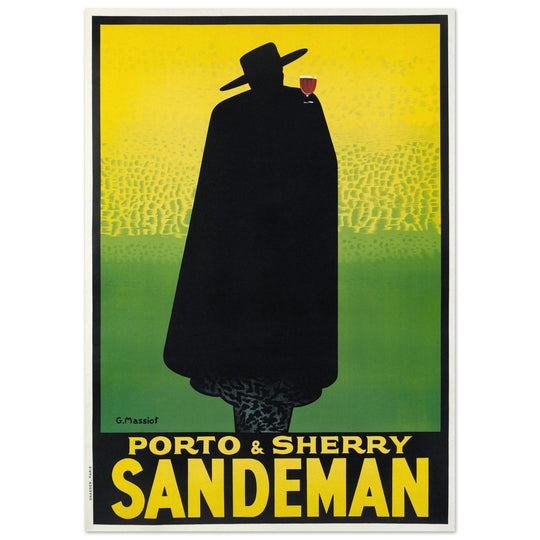 Sandman Porto sherry vintage advertising  . by George Massiot