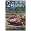 Le Mans race 1962 by Michel Beligond vintage poster .