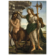 Pallas and the Centaur by Sandro Botticelli. Antique painting art print. Greek mythology.