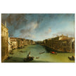 Venice Italy old painting by Canaletto. The Grand Canal from Palazzo Balbi towards the Rialto.