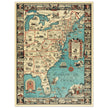 Vintage pictorical map of Map of the Eastern United States by Griswold Tyng. History of the USA.