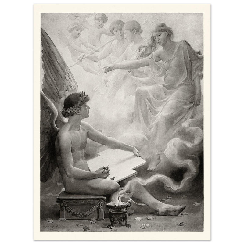 Fancy  Vintage print by Will Hicok Low, illustration for John Keats’ Odes and Sonnets (1887)