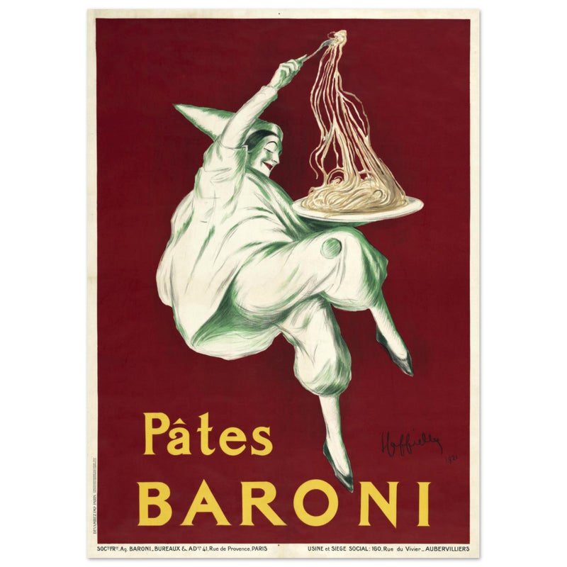 Pates Baroni advertisng poster by Leonetto Cappiello.