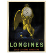 Longines pocket watch advertising vintage poster by Leonetto Cappiello.