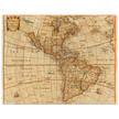 Ancient map of America. "Americae Descriptio Nova" by Philip Chetwind