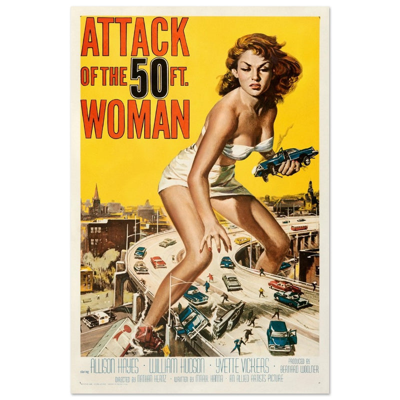 Attack of the 50 ft Woman movie poster.
