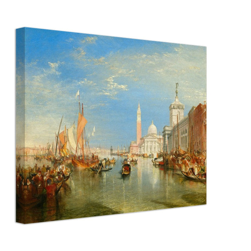 Venice Italy antique painting by Joseph Mallord William Turner. The Dogana and San Giorgio Maggiore.