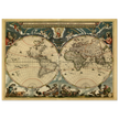 World map Nova et Accuratissima Totius Terrarum Orbis Tabula by Joan Blaeu