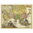 Asia vintage map by Carel Allard XVII century old cartography.