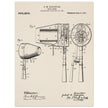Hair Drier patent drawing by G M Kazanjian