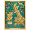 Old map of the British islands by Ernest Dudley Chase