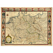 The Holy Roma Empire ancient map of Germany by John speed.