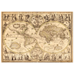 World map. Nouvelle et Exacte Description du Globe Terrestre Reveue Corrigee et Augmentee ... by Guillaume Blaeu