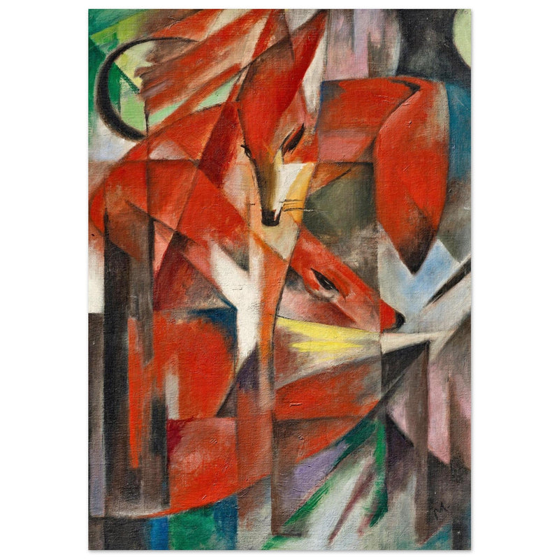 The Foxes Die Füchse painting by Franz Marc