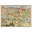 Tour with Confidence with Shell  illustrated vintage map  by Don Bloodgood.