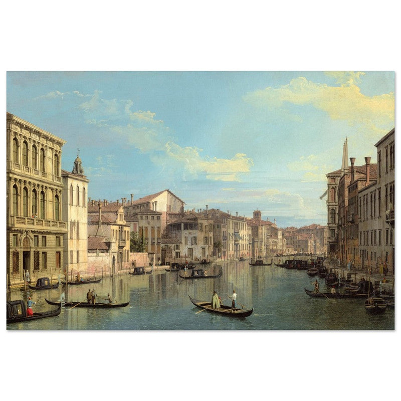 Grand Canal in Venice Italy. Antique painting by Canaletto 1738.