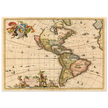 Ancient map print of America by Visher.