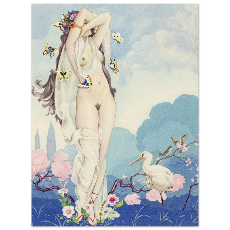 Umberto Brunelleschi illustration for the book Les Baisers ( The Kisses )