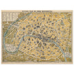 Paris city vintage map of 1922 by L Guilmin