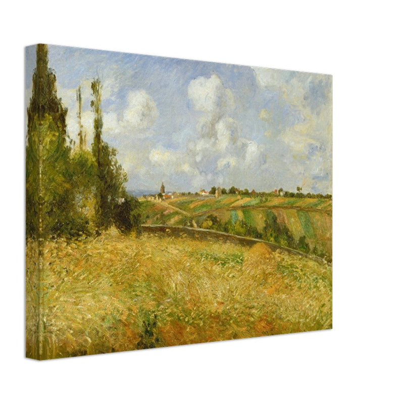 A Rye Field, Hill of Gratte Coqs Pontoise by Camille Pissarro 1877.