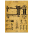Sewing machine vintage patent 1897 by F. H Richards.