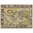 Old ancient map Nova Totius Terrarum Orbis Geographica ac Hydrographica Tabula by Willem Janszoon Blaeu .