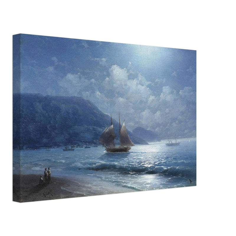 Ivan Aivazovsky  painting Off the coast near Yalta by moonlight