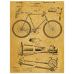 Vintage bicycle patent 1899 by M. C Johnson.