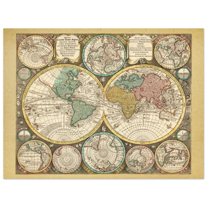 Diversi Globi Terr-Aquei by Matthäus Seutter